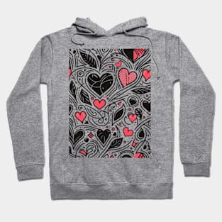 Valentine's Day Pattern Hoodie